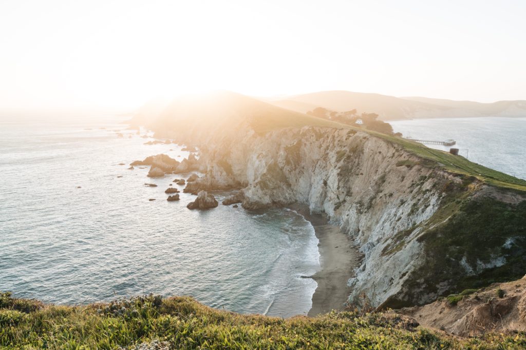 point reyes national seashore at sunset