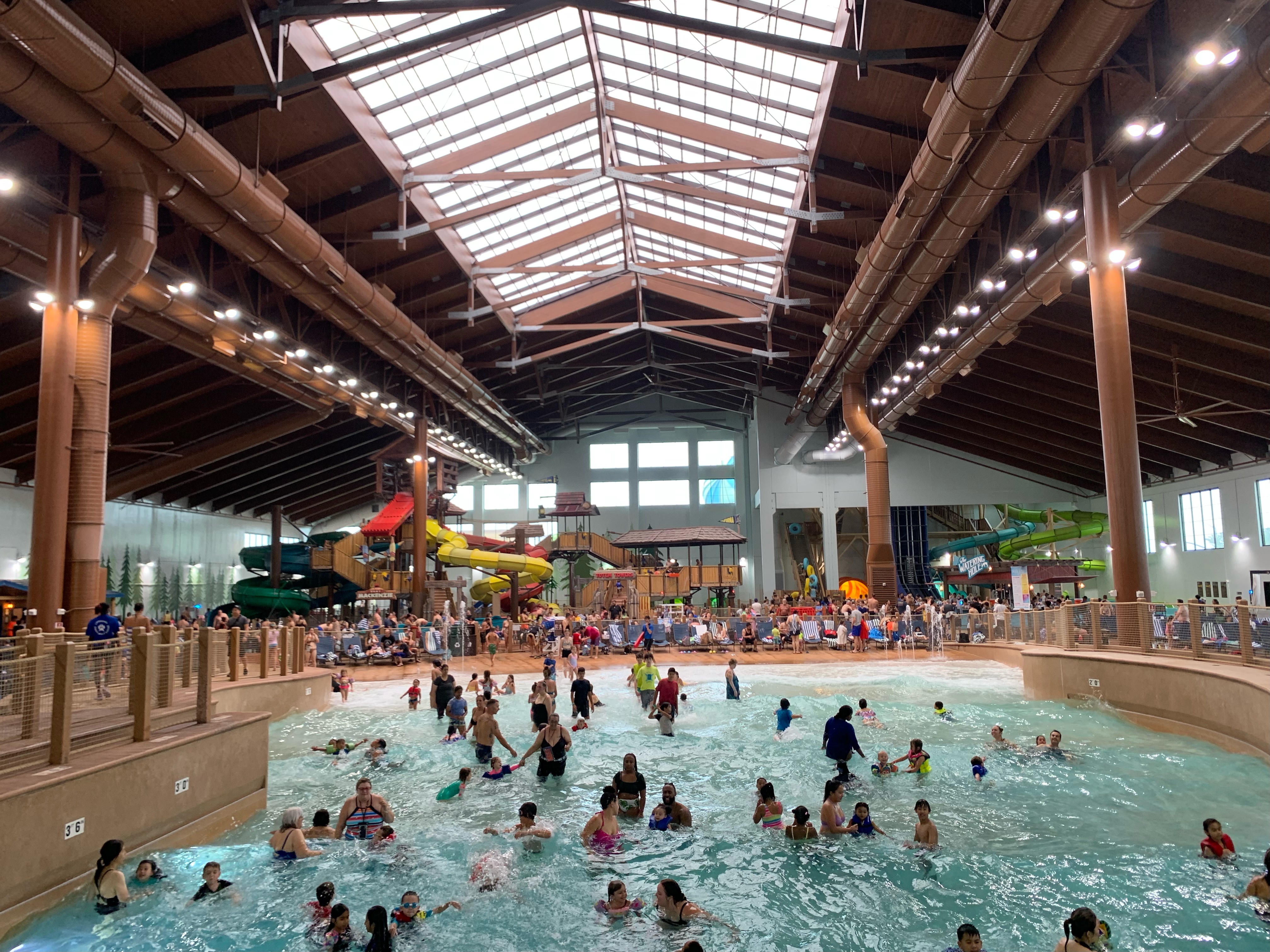 Indoor water park at Great Wolf Lodge in Manteca California