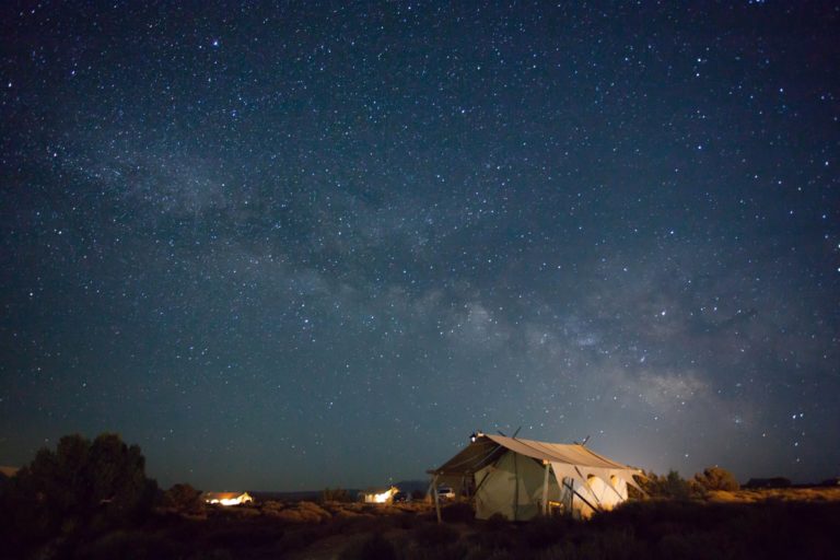 glamping tent at Under Canvas Moab