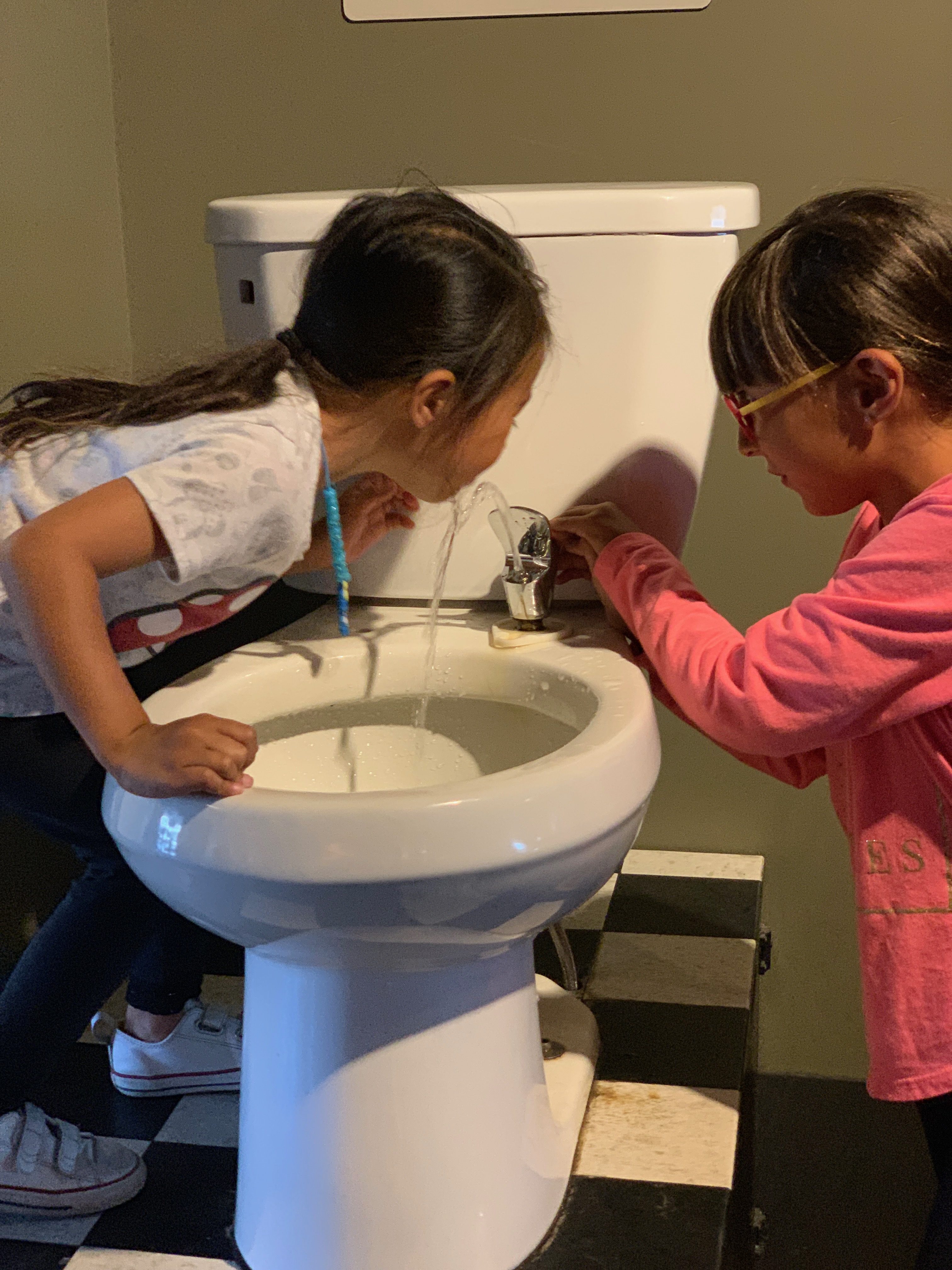 toilet water-fountain at the Exploratorium