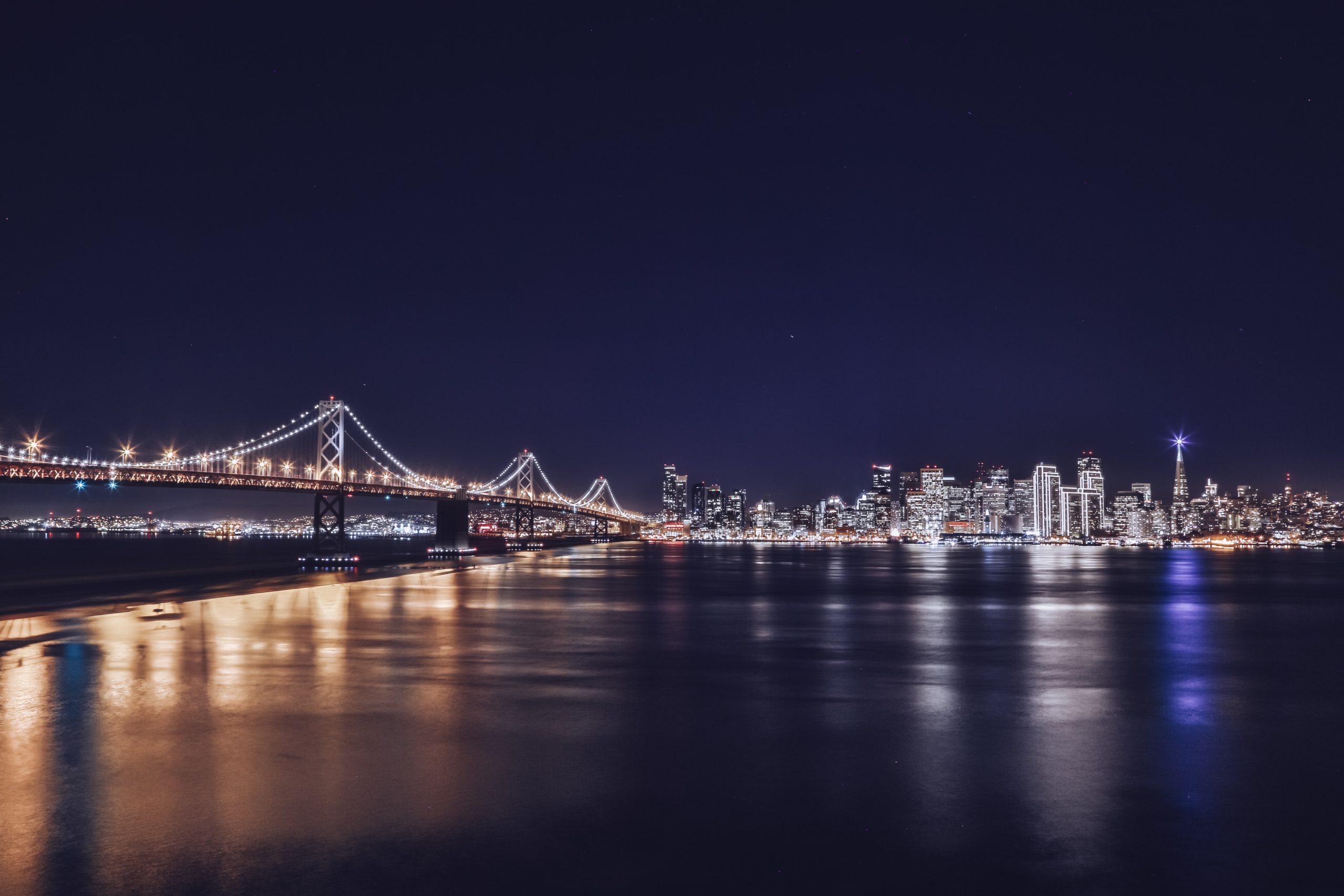 San Francisco skyline at night