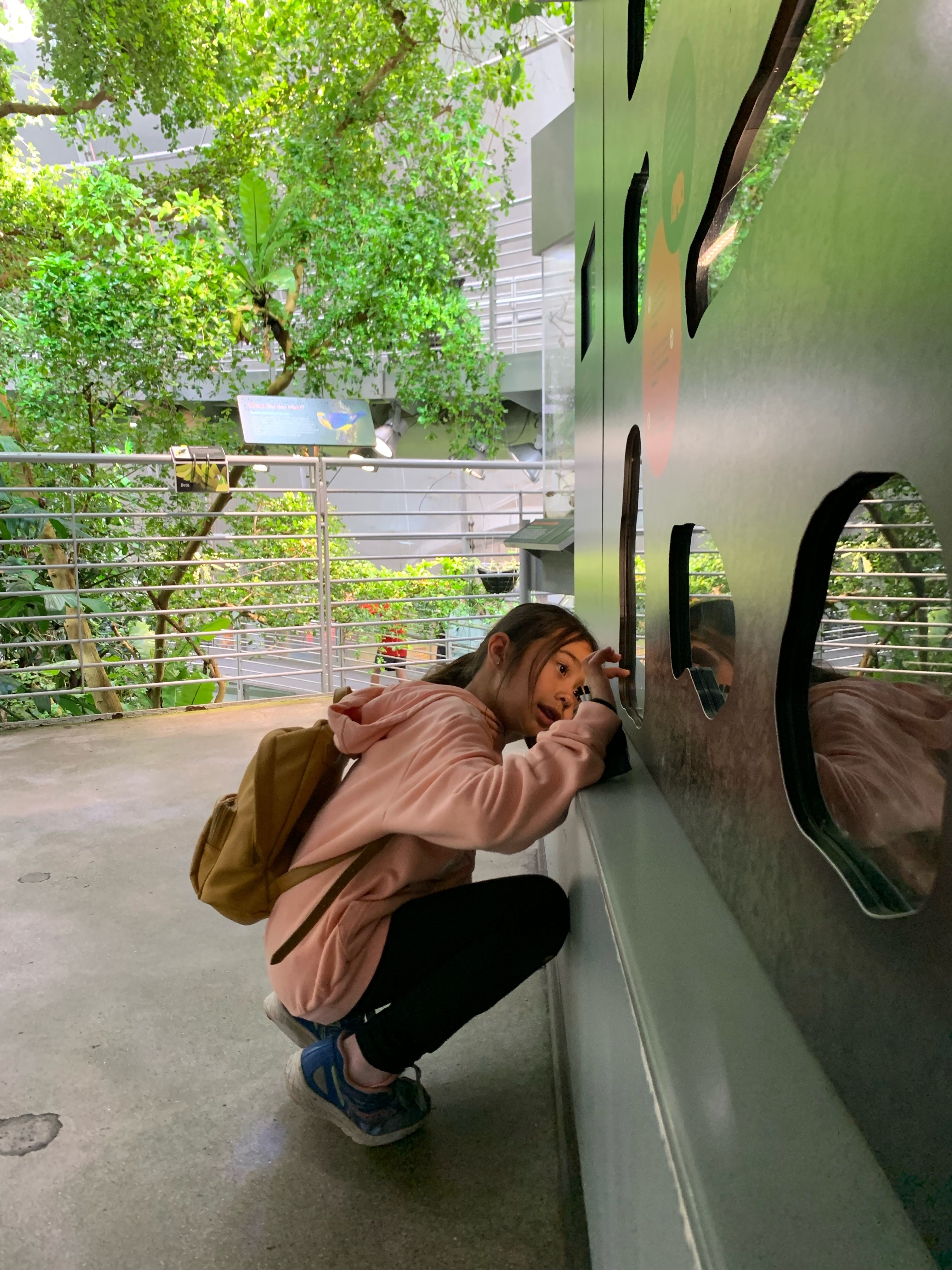 little girl at the Academy of Sciences