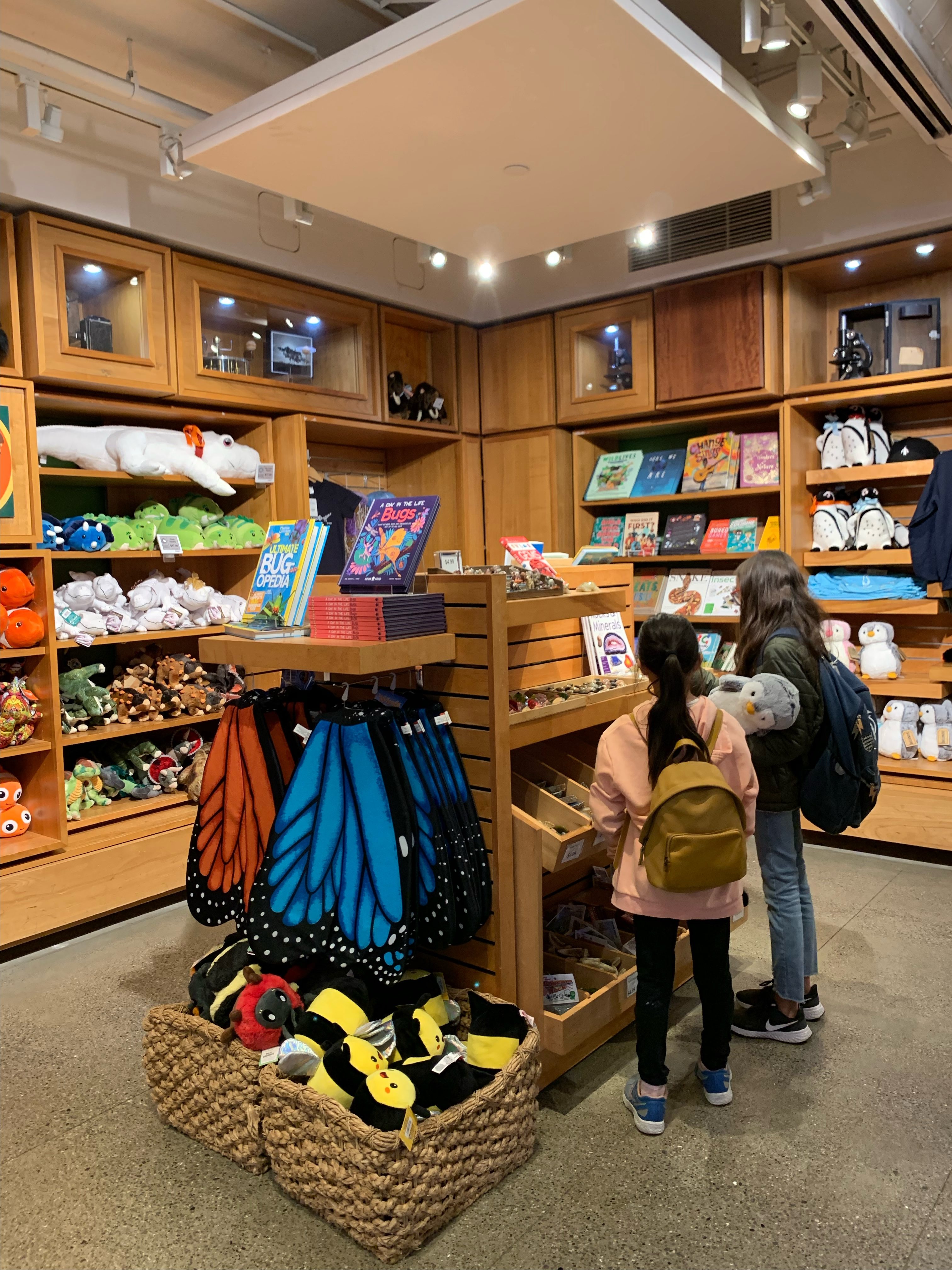 gift shop at the california academy of sciences