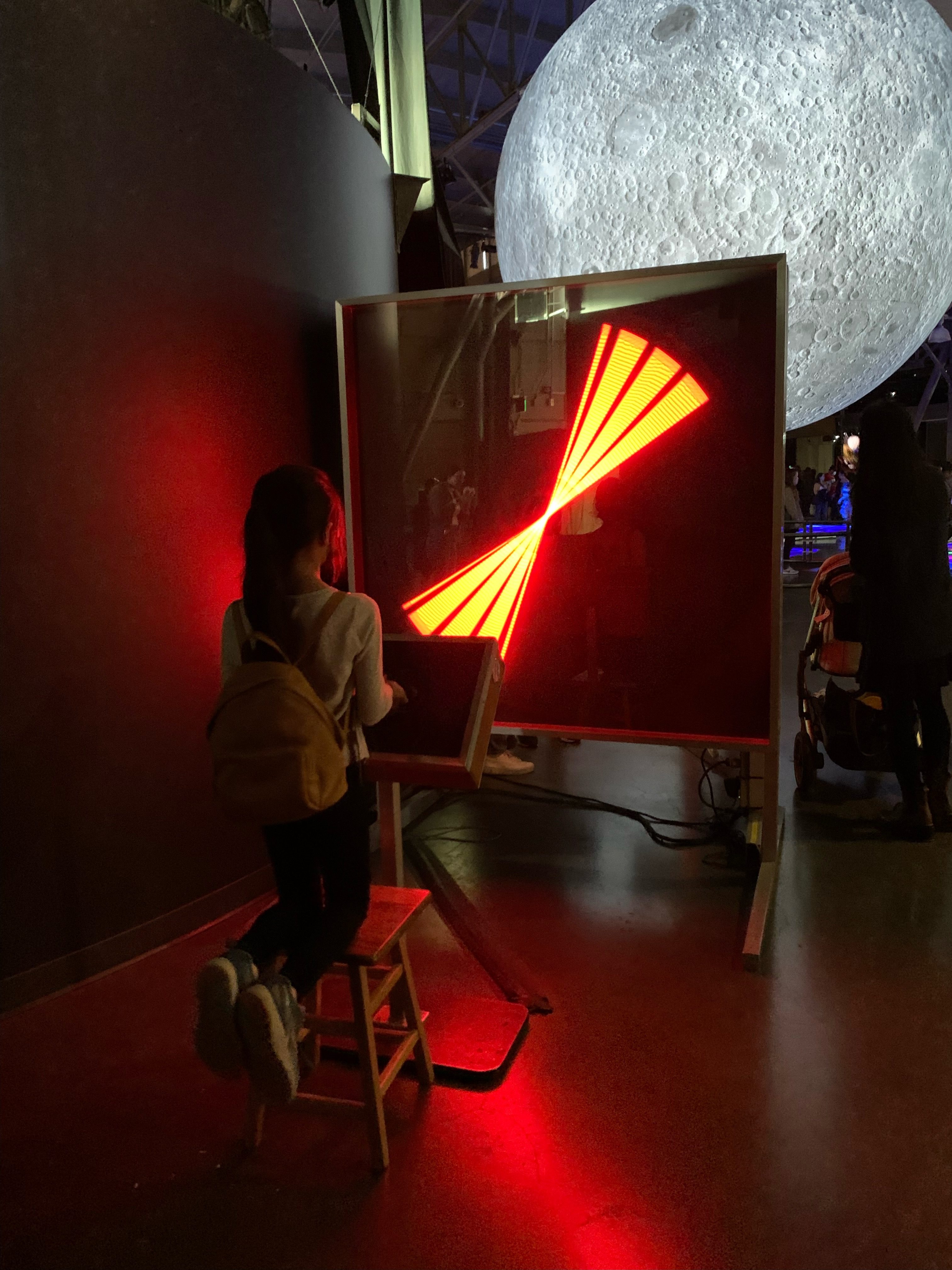 Kinetic lights at the Exploratorium