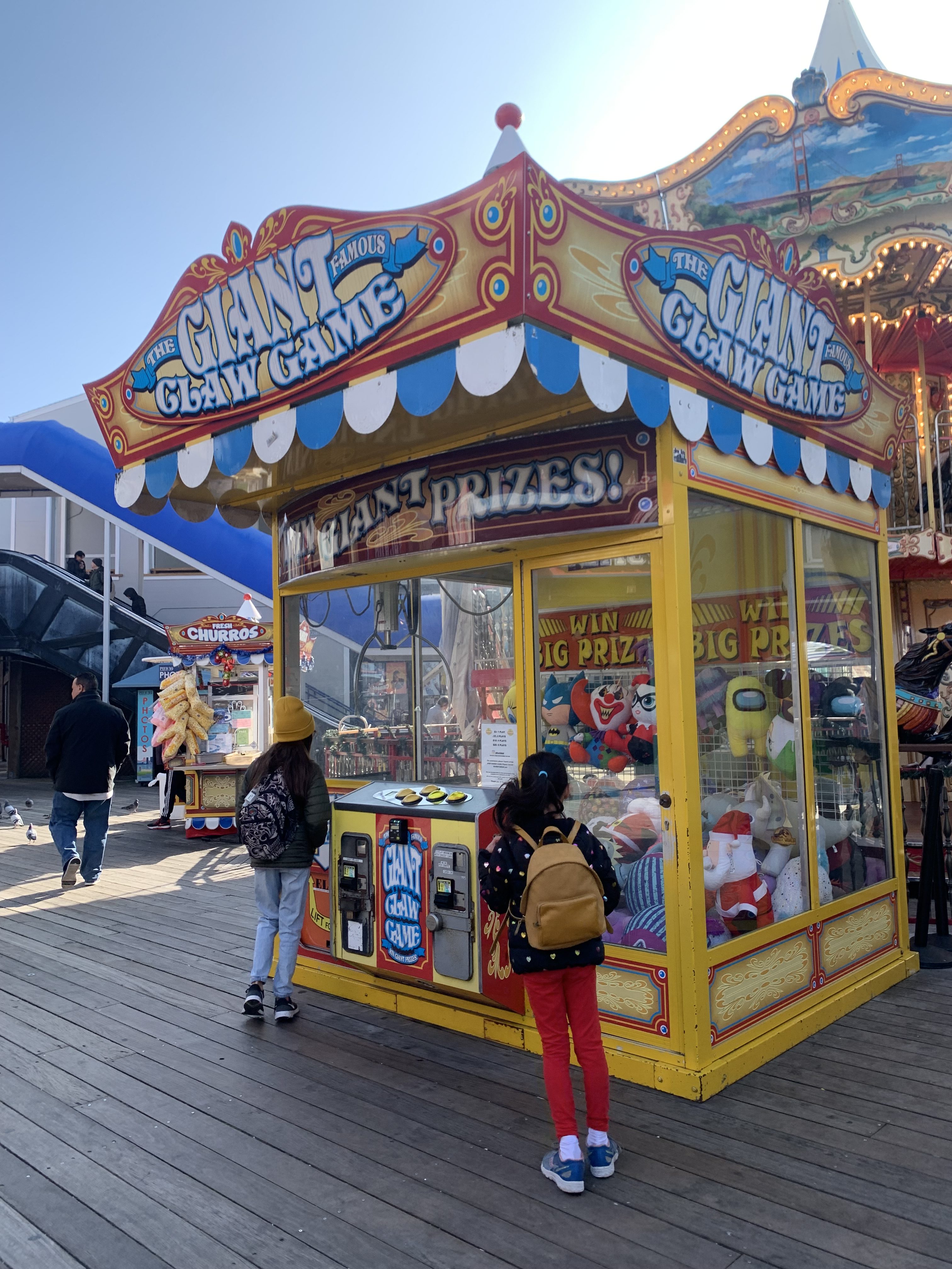 carnival game at pier 39 san francisco