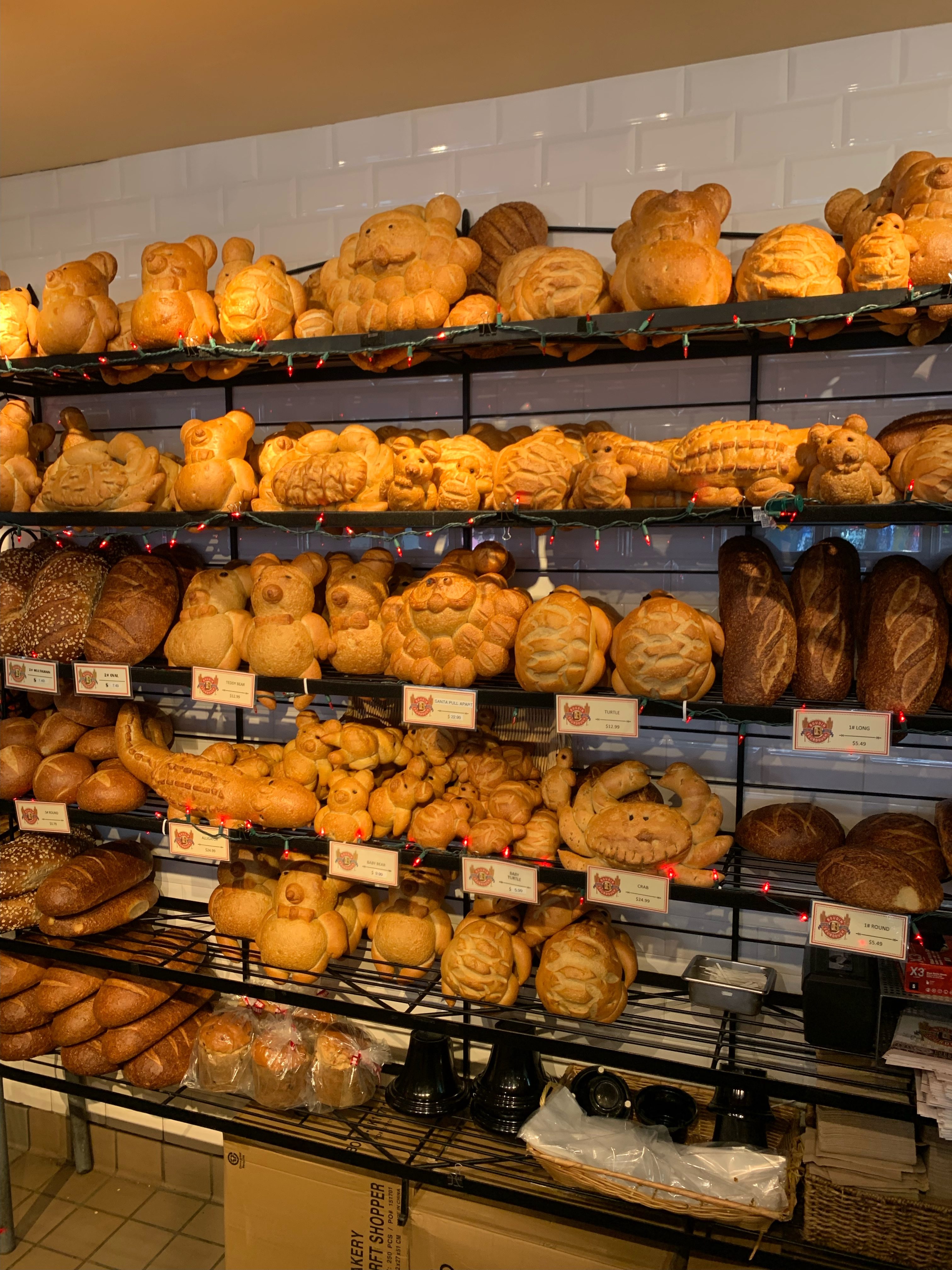 sourdough bread at Boudin Pier 39