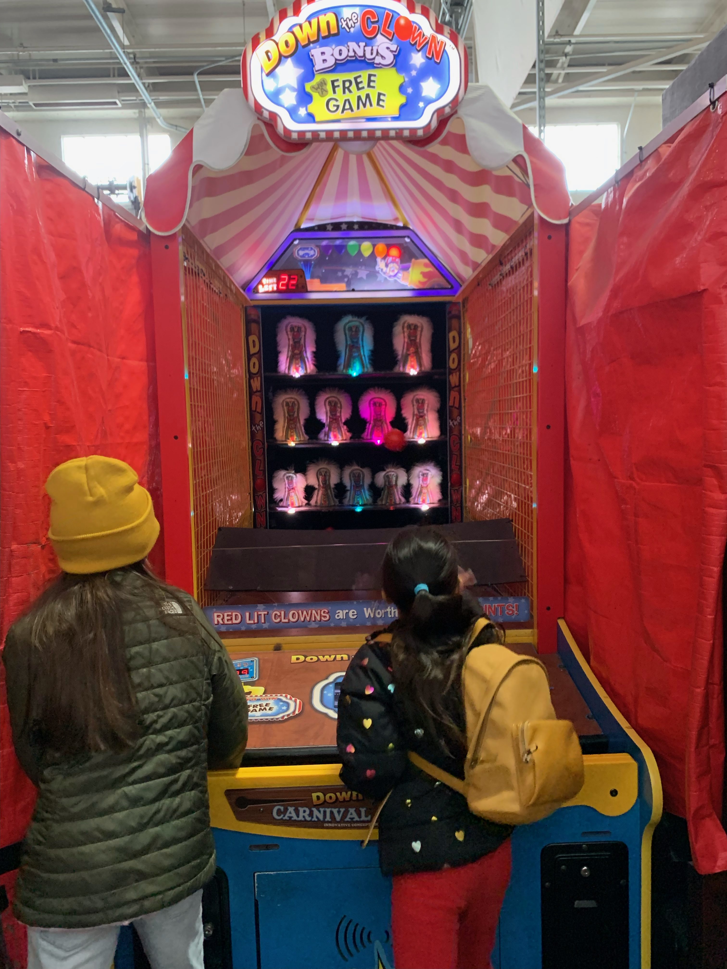 down the clown game at Musee Mecanique in San Francisco