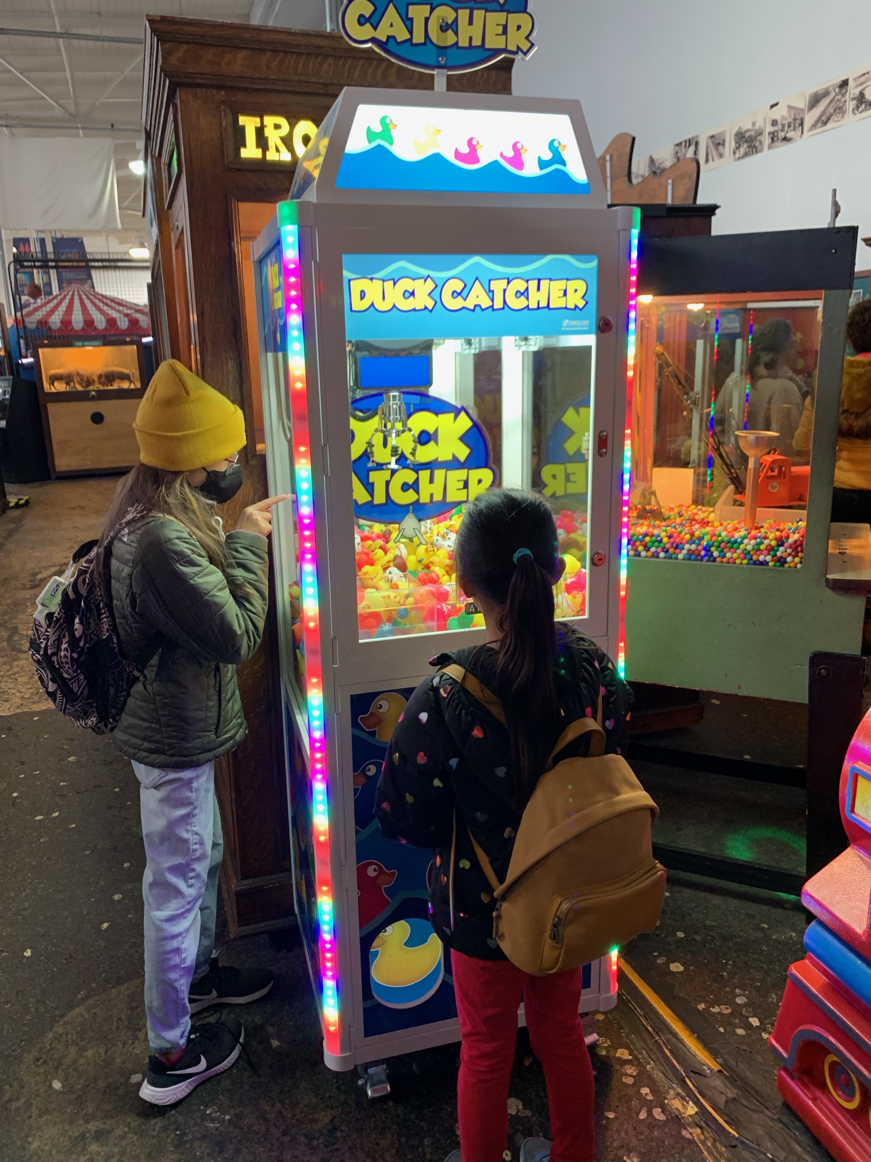 claw game machine at Musee Mecanique in San Francisco