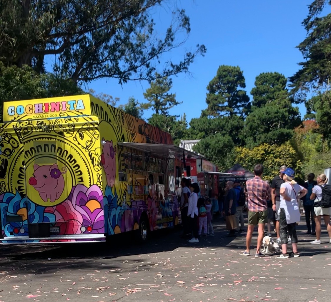 Food truck in Golden Gate Park San Francsico