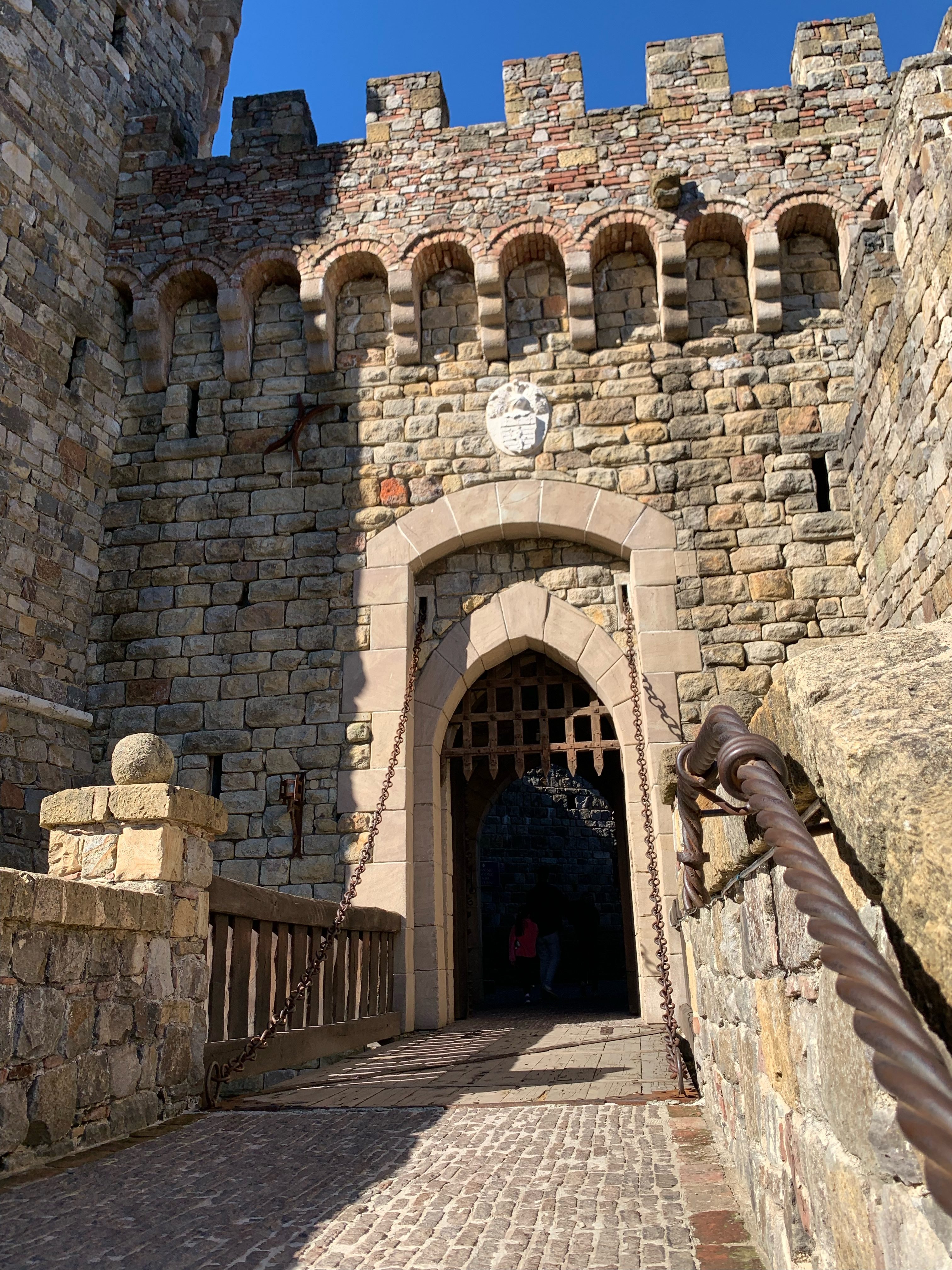 The drawbridge at Castello di Amorosa