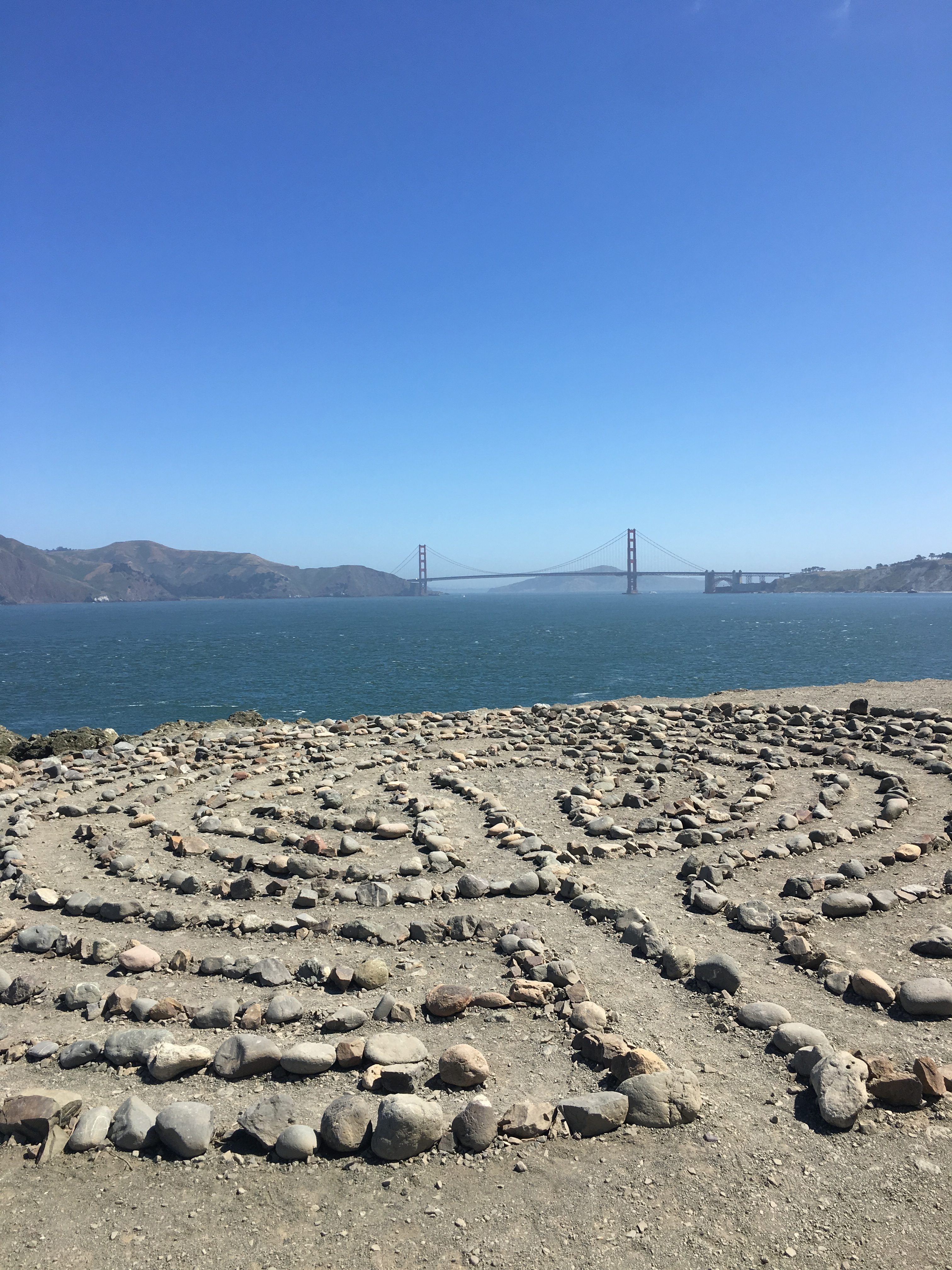 view of the golden gate bridge at lands end san francsico