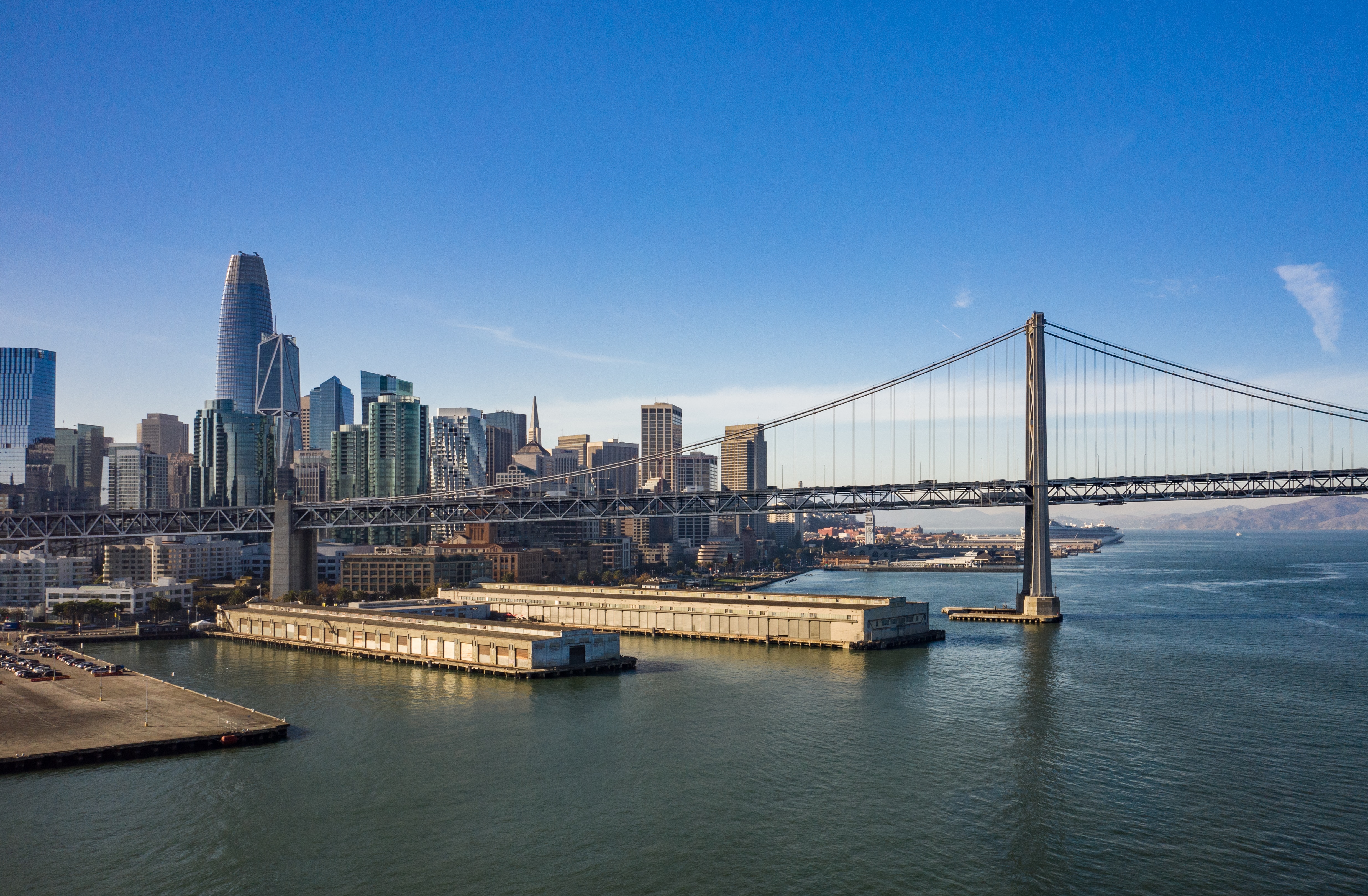 Bay Bridge and the San Francisco skyline