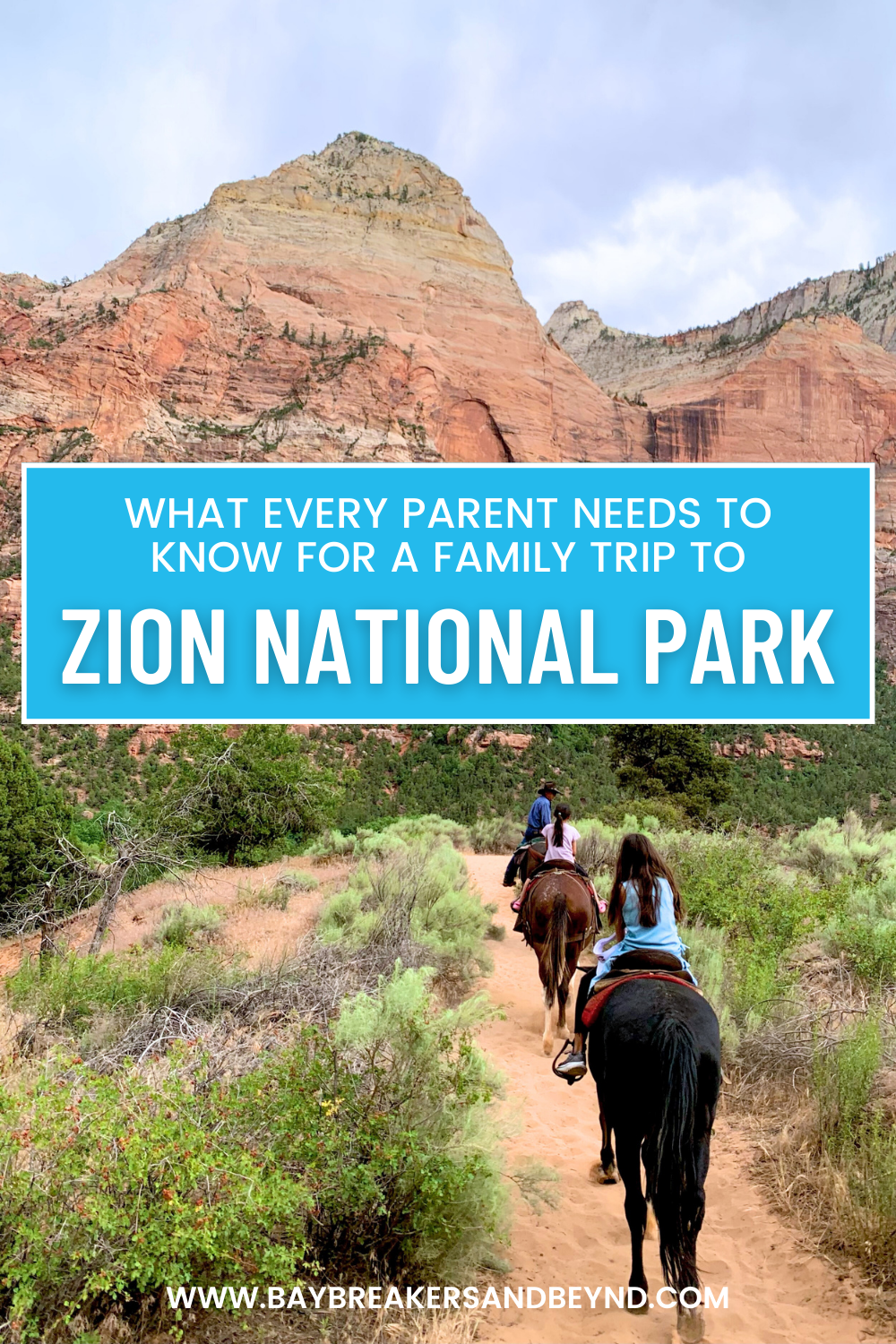 Zion national park with kids
